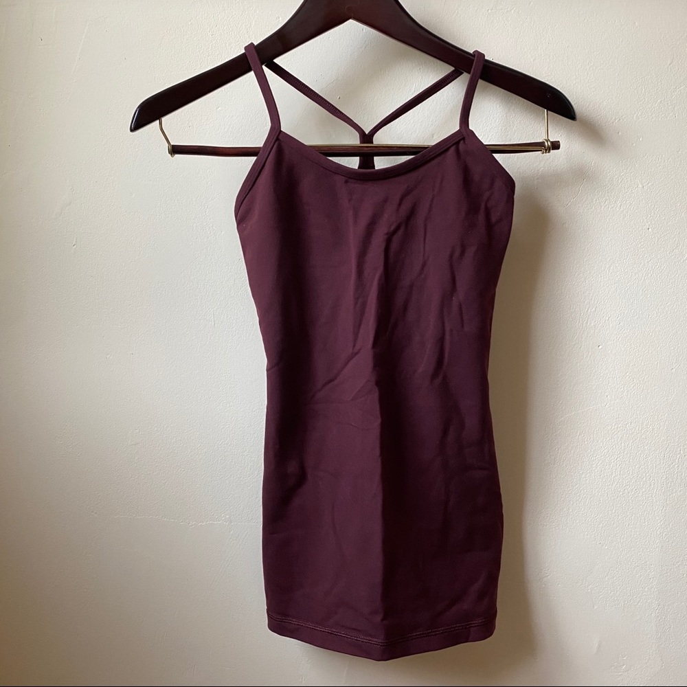 Lululemon Power Y Tank Garnet size 2